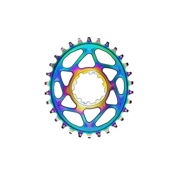AbsoluteBlack Oval Boost SRAM PVD hammasratas | 3mm Offset | DM | 1x12/11/10/9-käiguline | Rainbow
