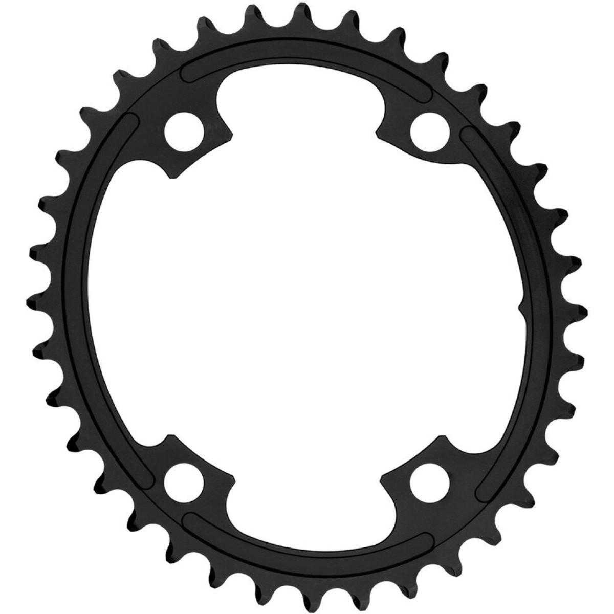 AbsoluteBlack Oval Premium Shimano zobrats | 110 BCD | 2x11/10 ātrumu