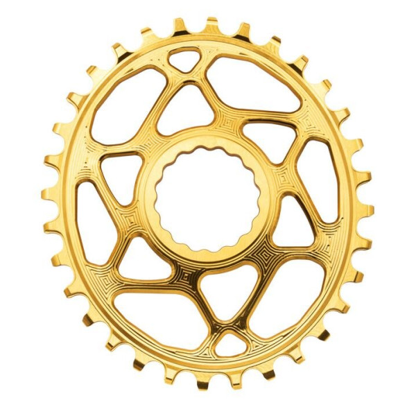 AbsoluteBlack RaceFace Oval Cinch hammasratas | 6mm Offset | DM | 1x12/11/10-käiguline | Gold