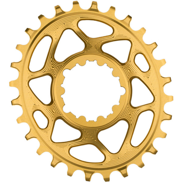 AbsoluteBlack Sram OVAL GXP hammasratas | 6mm Offset | DM | 1x12/11/10-käiguline | Gold