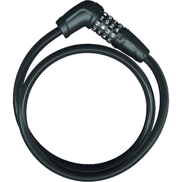Abus Numerino 5410C/85 Must spiraalkaabellukk