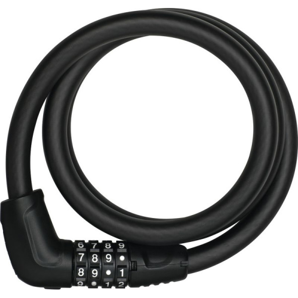 Abus Tresor 6412C/120 Must spiraalkaabellukk
