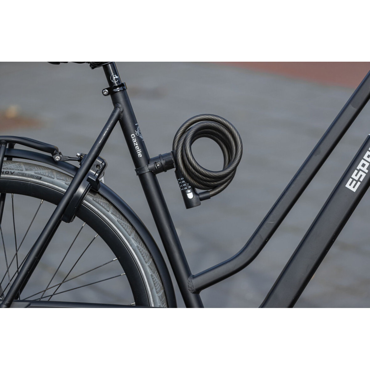 AXA Cable Resolute Code 180/8 Lukk | Black