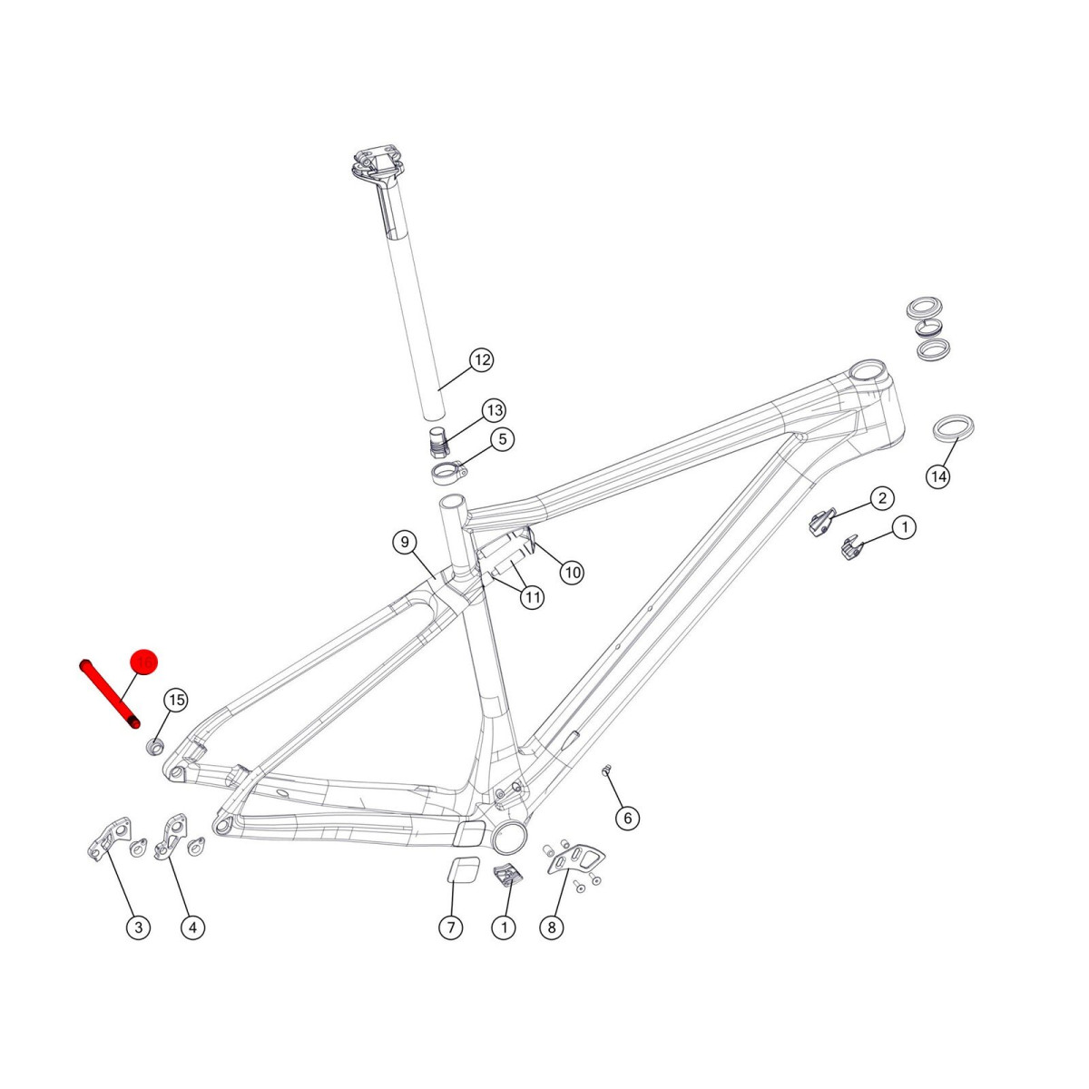 BMC tagaratta telg | Thru Axle | Teamelite 01/02 / Fourstroke 01