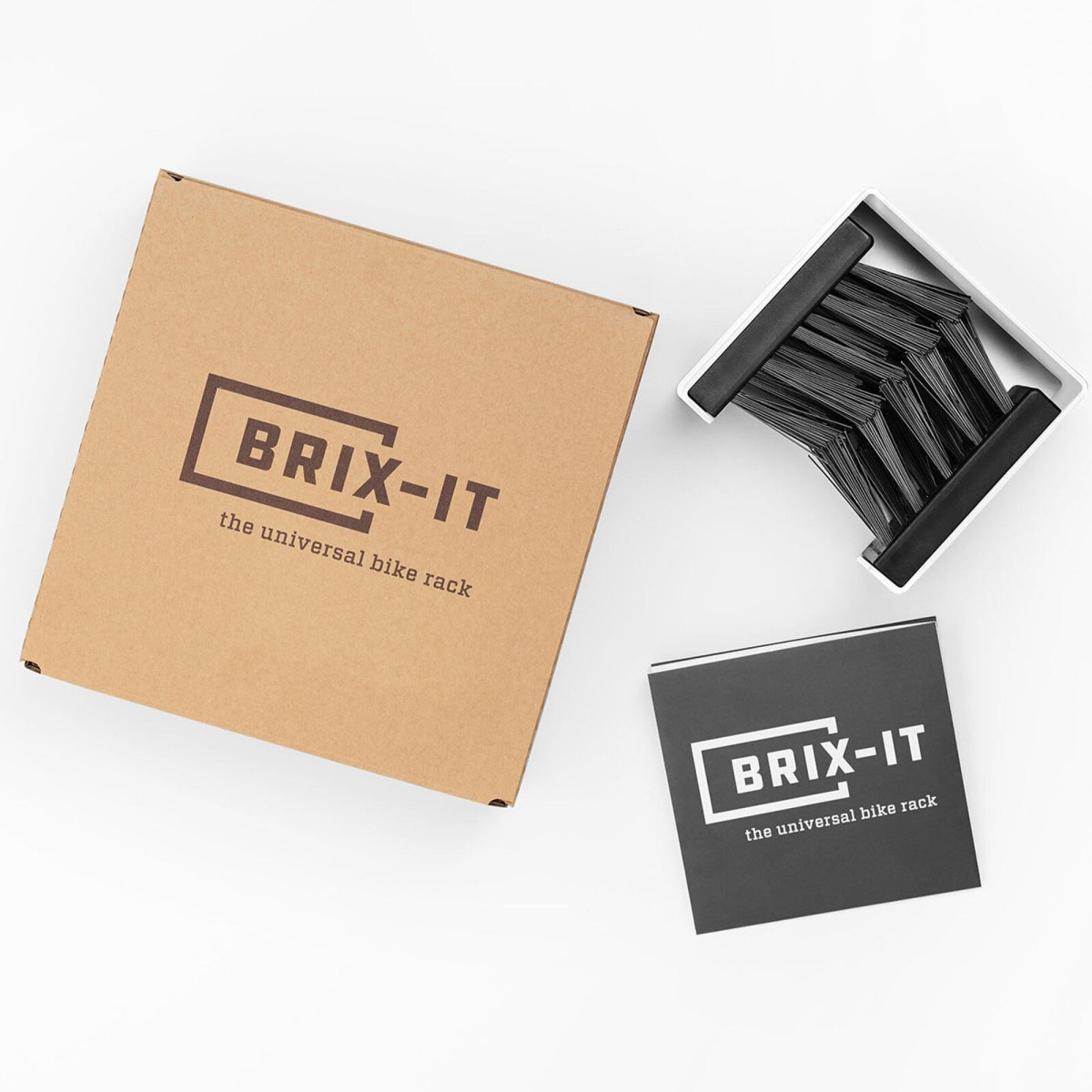BRIX-IT jalgrattahoidik jalgrattahoidikuga seinale paigaldatav jalgrattahoidik | Valge
