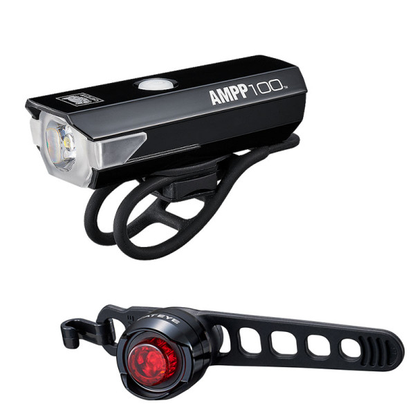 Cat Eye AMPP100 / Orb Front And Rear Light Set | Micro USB
