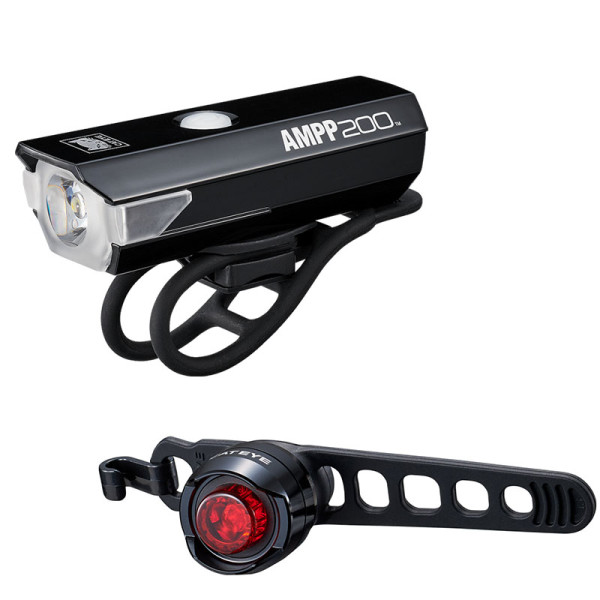 Cat Eye AMPP200 / Orb velosipēdu lukturu komplekts | Micro USB