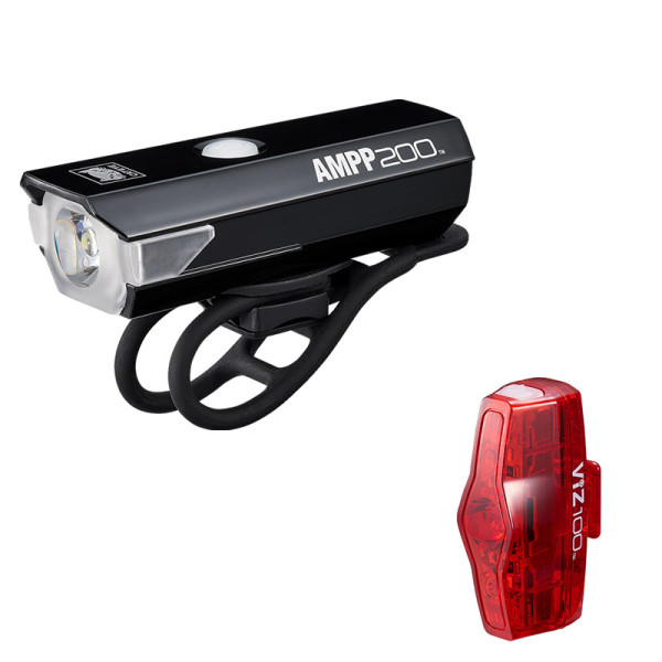 Cat Eye AMPP200 / ViZ100 jalgrattatulede komplekt | Micro USB