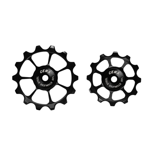Cema Shimano 105, Ultegra, DEORE, SLX, XT, XTR käiguvahetaja litrid | Roostevaba teras | 12-käiguline | Blackad rattad