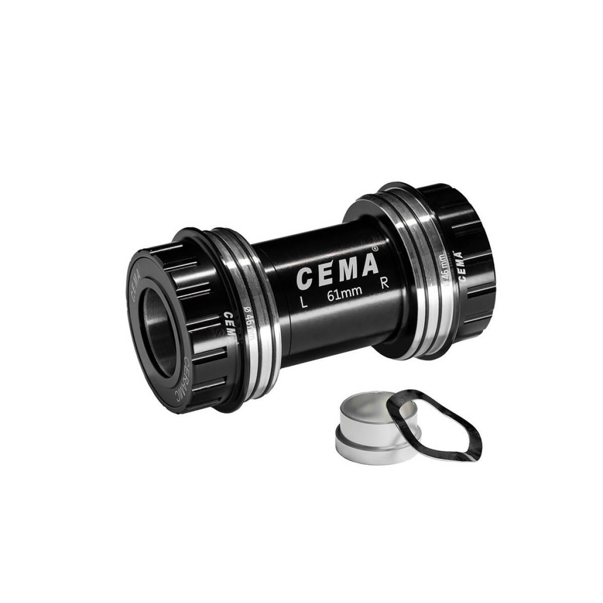 Cema keskjooks | OSBB SRAM GXP | PressFit BB61 | Roostevaba teras | Must