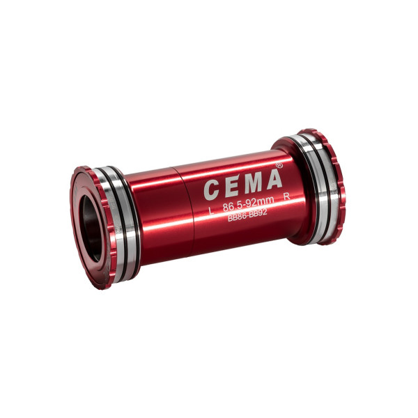 Cema keskjooks | Shimano | PressFit BB86-BB92 | Roostevaba teras | Punane | Punane