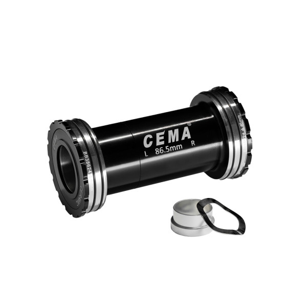 Cema keskjooks | SRAM GXP | BB386 Evo 86,5 mm | Roostevaba teras | Must