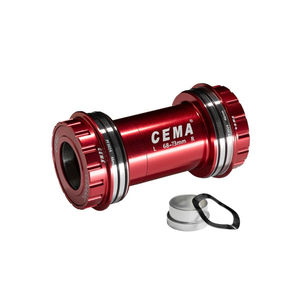 Cema keskjooks | SRAM GXP | PressFit PF30 68/73 mm | Roostevaba teras | Punane