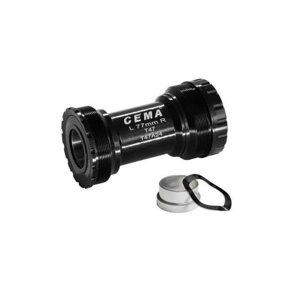 Cema keskjooks | SRAM GXP | T47A 77 mm | Roostevaba teras | Must