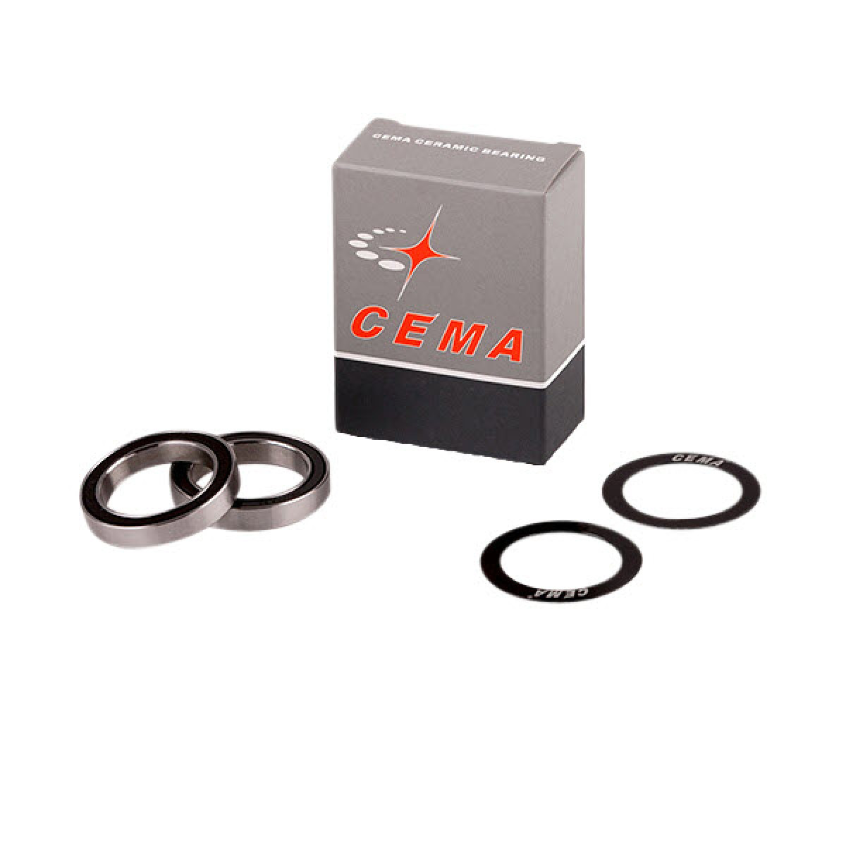 Cema keskjooksulaager | 30 mm | Keraamilised | Mustad laagrid