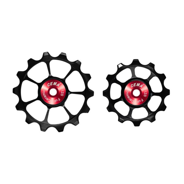 Cema Shimano Dura-Ace käiguvahetaja litrid | Keraamilised | 12-käiguline | Blackapunane | Black-punane