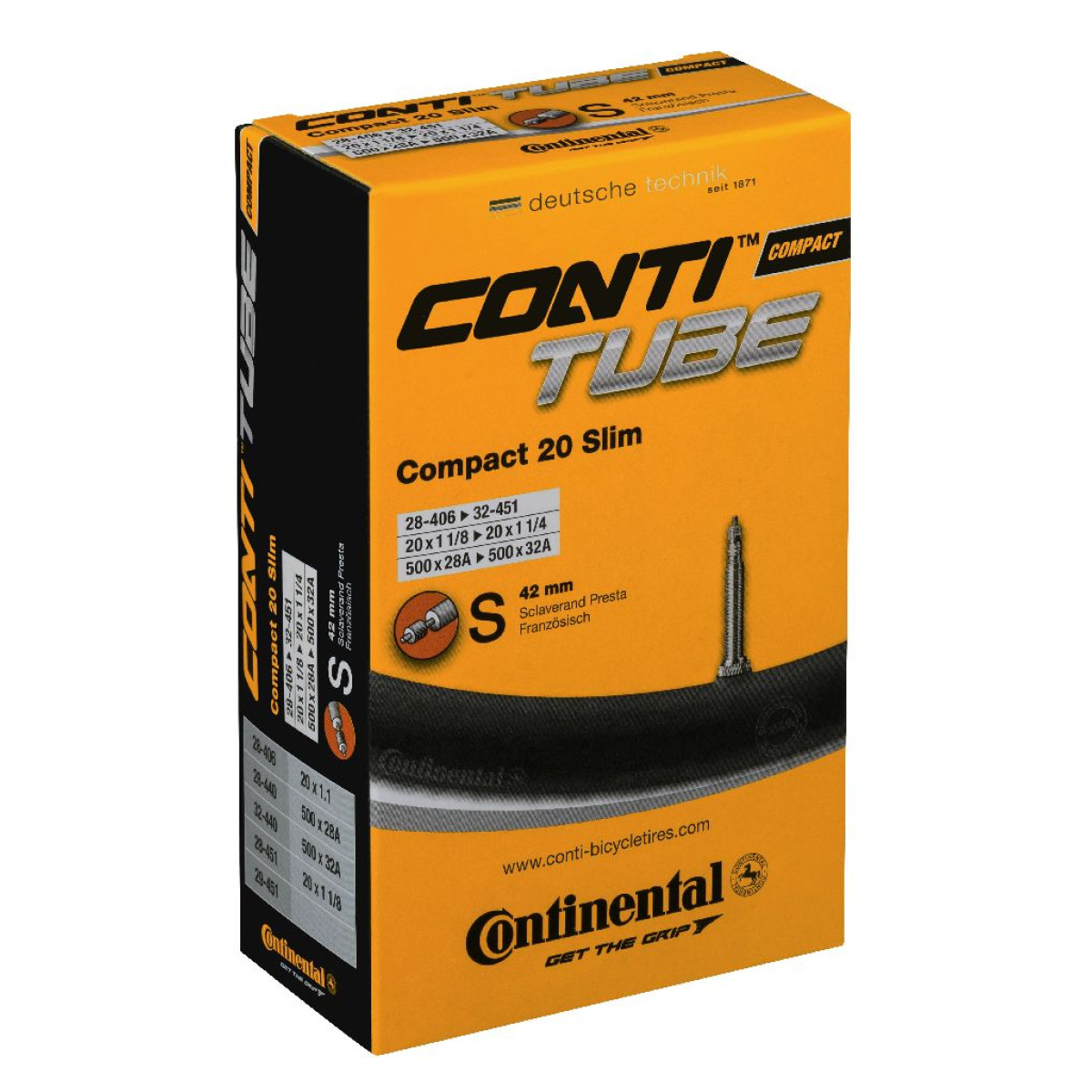 Continental Compact 20" Slim kamera | SV 42 mm | 28/32-406/451