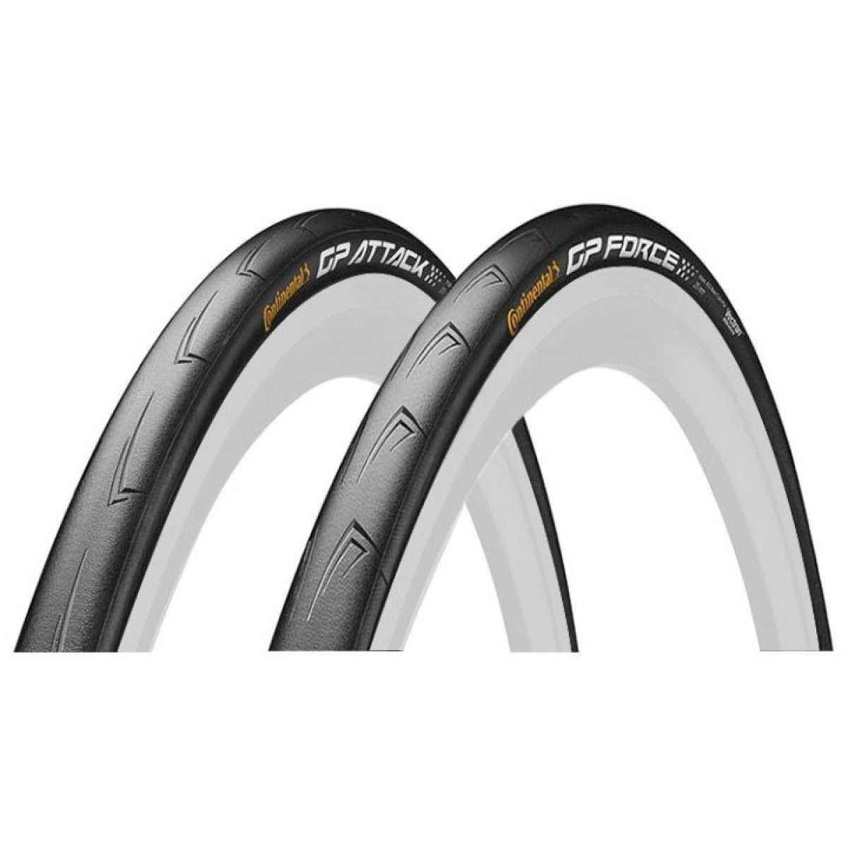Continental Grand Prix Attack & Force 28" kokkupandav rehvikomplekt | Black - Black