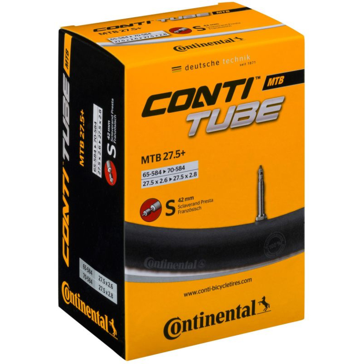 Continental MTB 27.5" B+ sisekumm | SV | 65/70-584