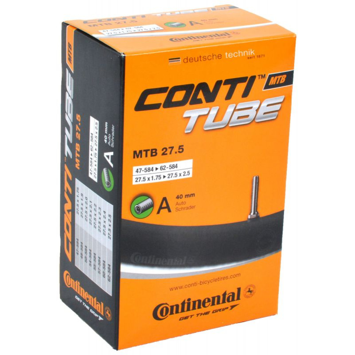 Continental MTB 27,5" kamera | AV 40mm | 47/62-584