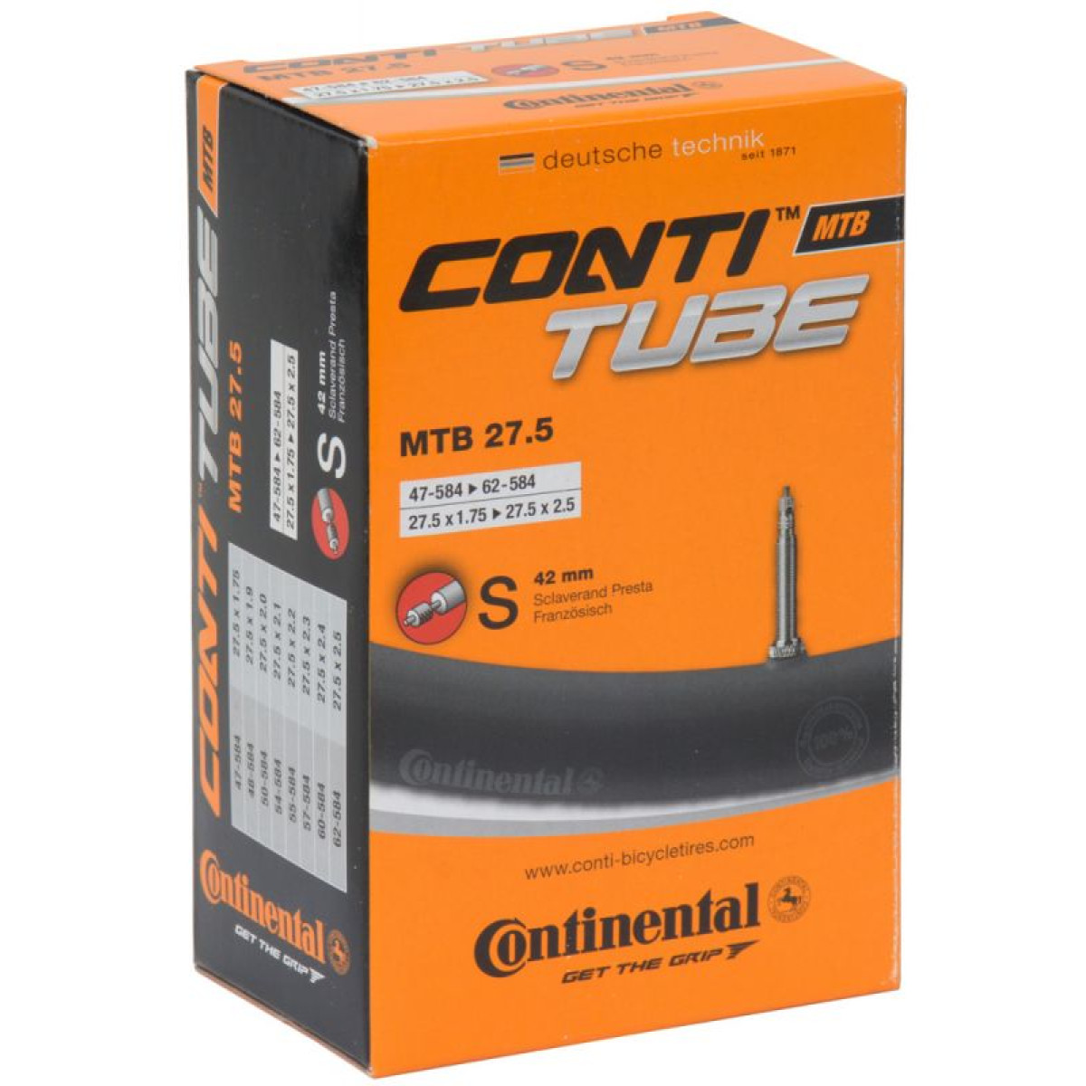 Continental MTB 27,5" kamera | SV 42mm | 47/62-584