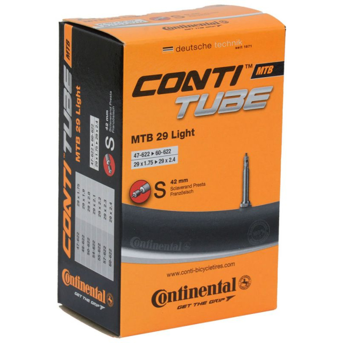 Continental MTB 29" Light kamera | SV | 47/60-622
