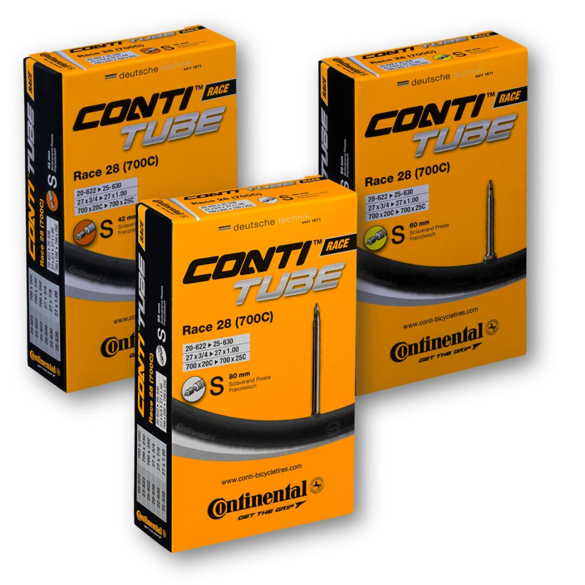 Continental Race 28" kamera | SV | 18/25-622/630