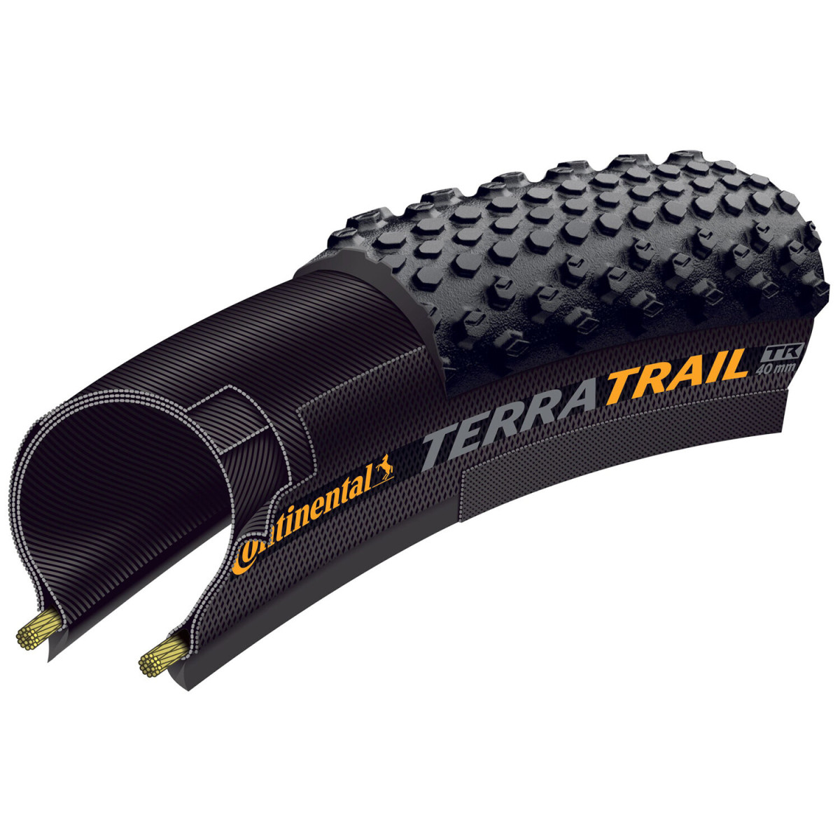 Continental Terra Trail ShieldWall 28" salokāma riepa | Black - Brown