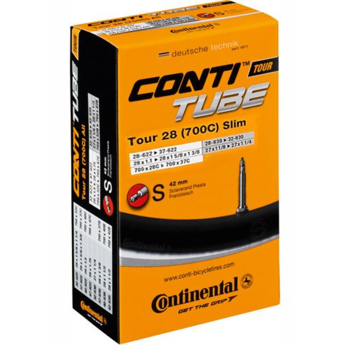 Continental Tour 28" Slim kamera | SV 42 mm | 28/37-609/642