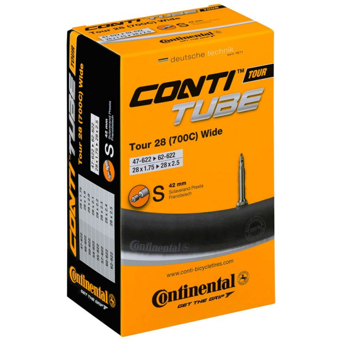 Continental Tour 28" Wide kamera | SV 42 mm | 47/62-584/622