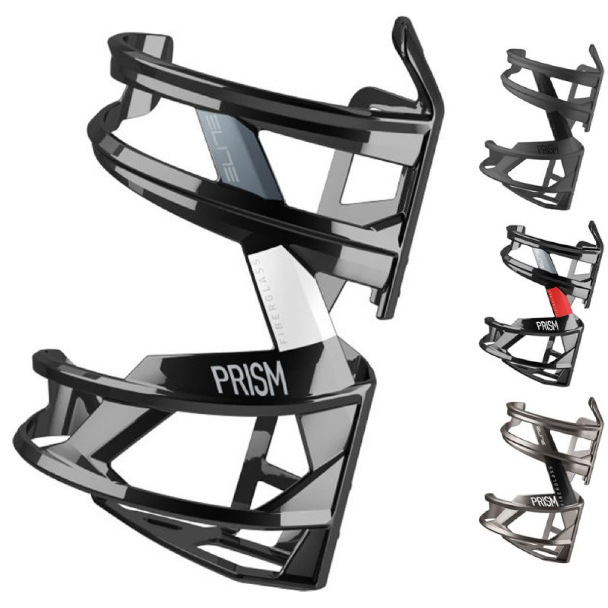 Elite Prism pudeles turētājs | Kreisais | Soft Touch - melns