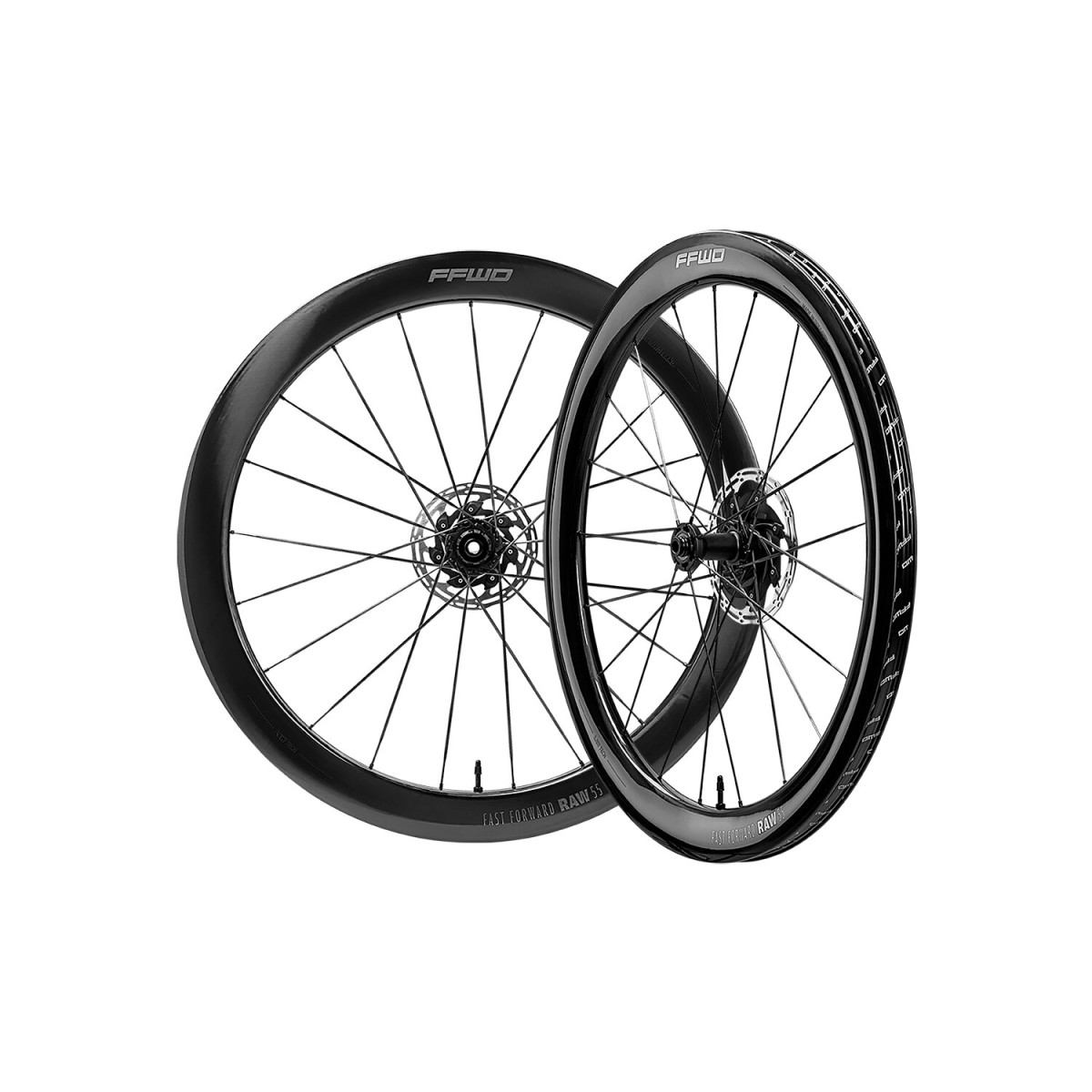 Fast Forward RAW 55 oglekļa ratu komplekts | Gloss Black