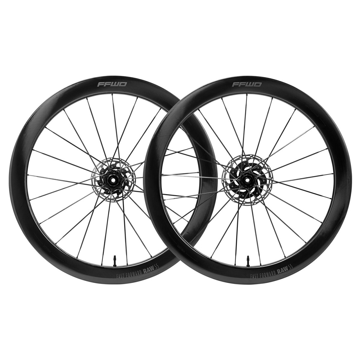 Fast Forward RAW 55 oglekļa ratu komplekts | Gloss Black