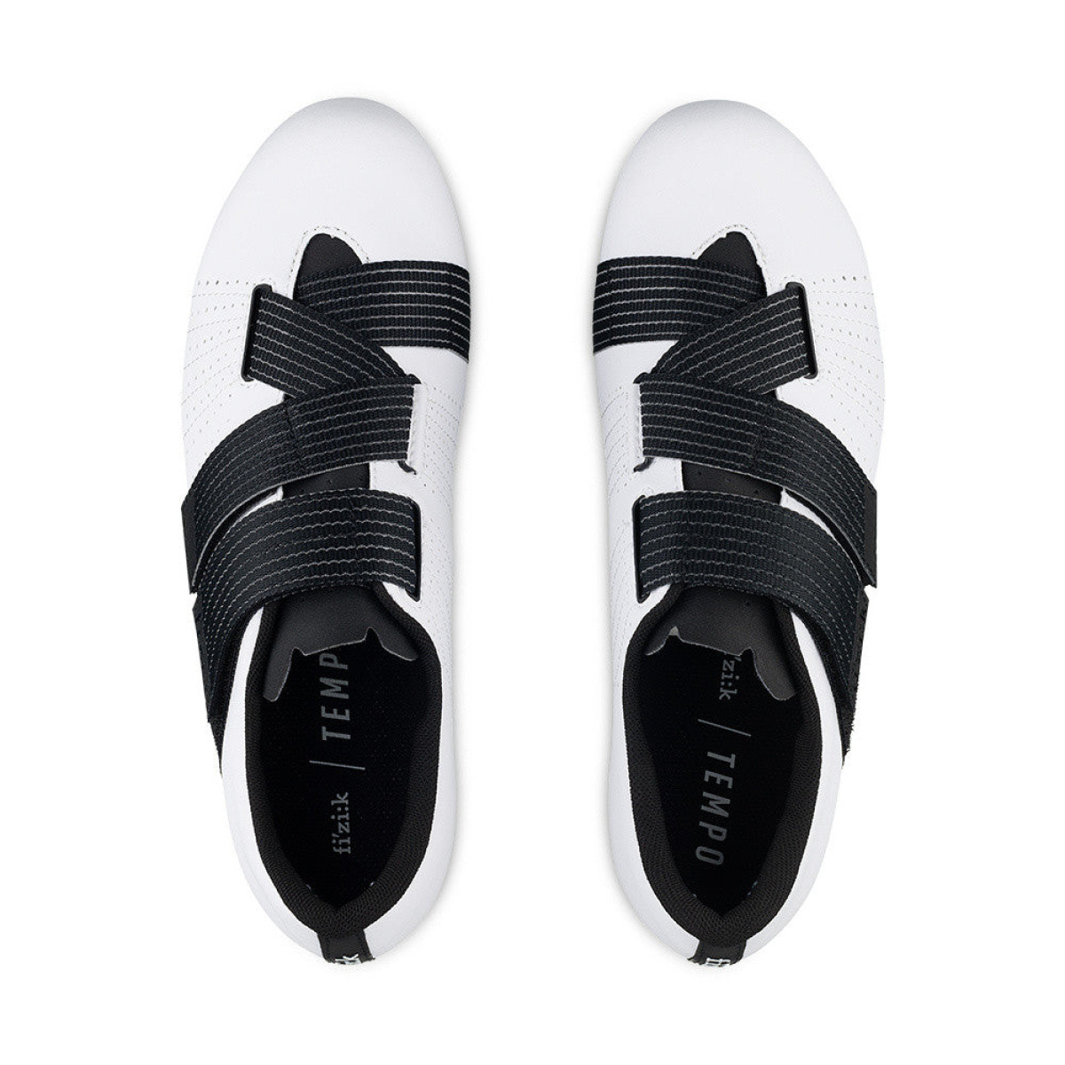 Fizik Tempo Powerstrap R5 šosejas apavi | White - Black