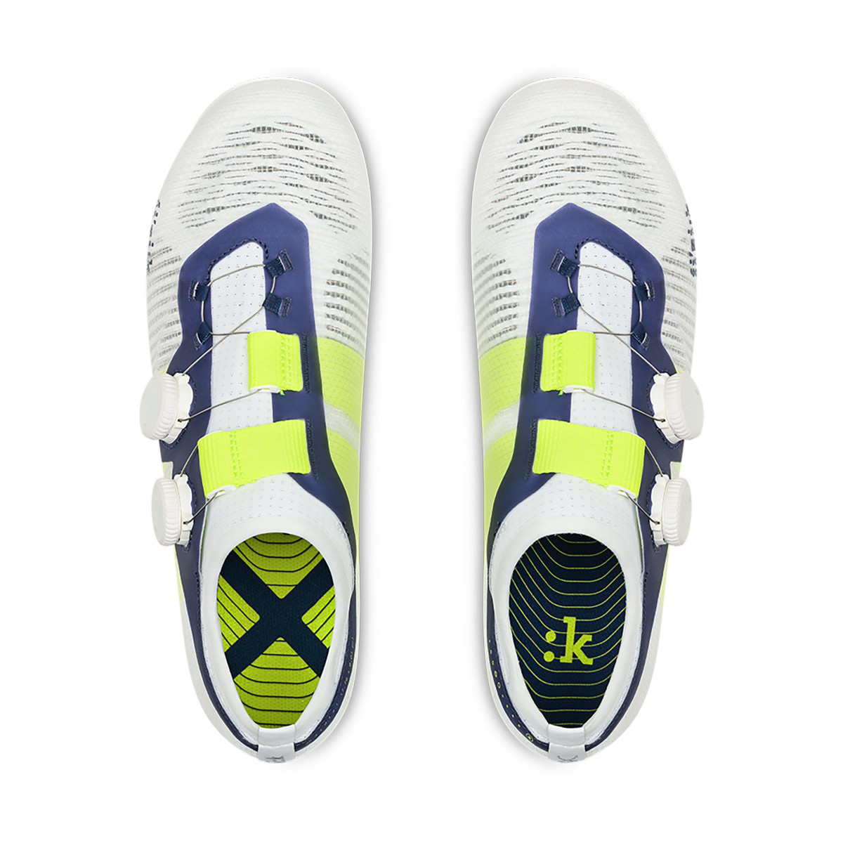 Fizik Vega Carbon šosejas apavi | White - Yellow Fluo