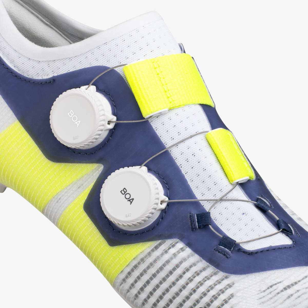 Fizik Vega Carbon šosejas apavi | White - Yellow Fluo