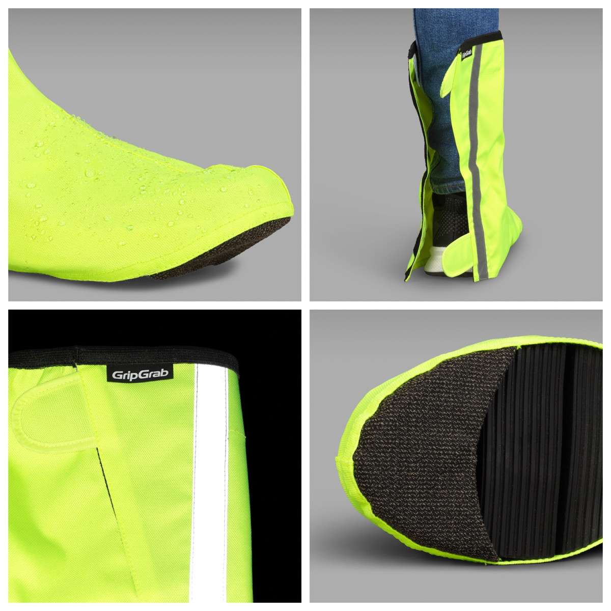 GripGrab DryFoot 2 Waterproof Everyday mokasīni | Yellow Hi-Vis
