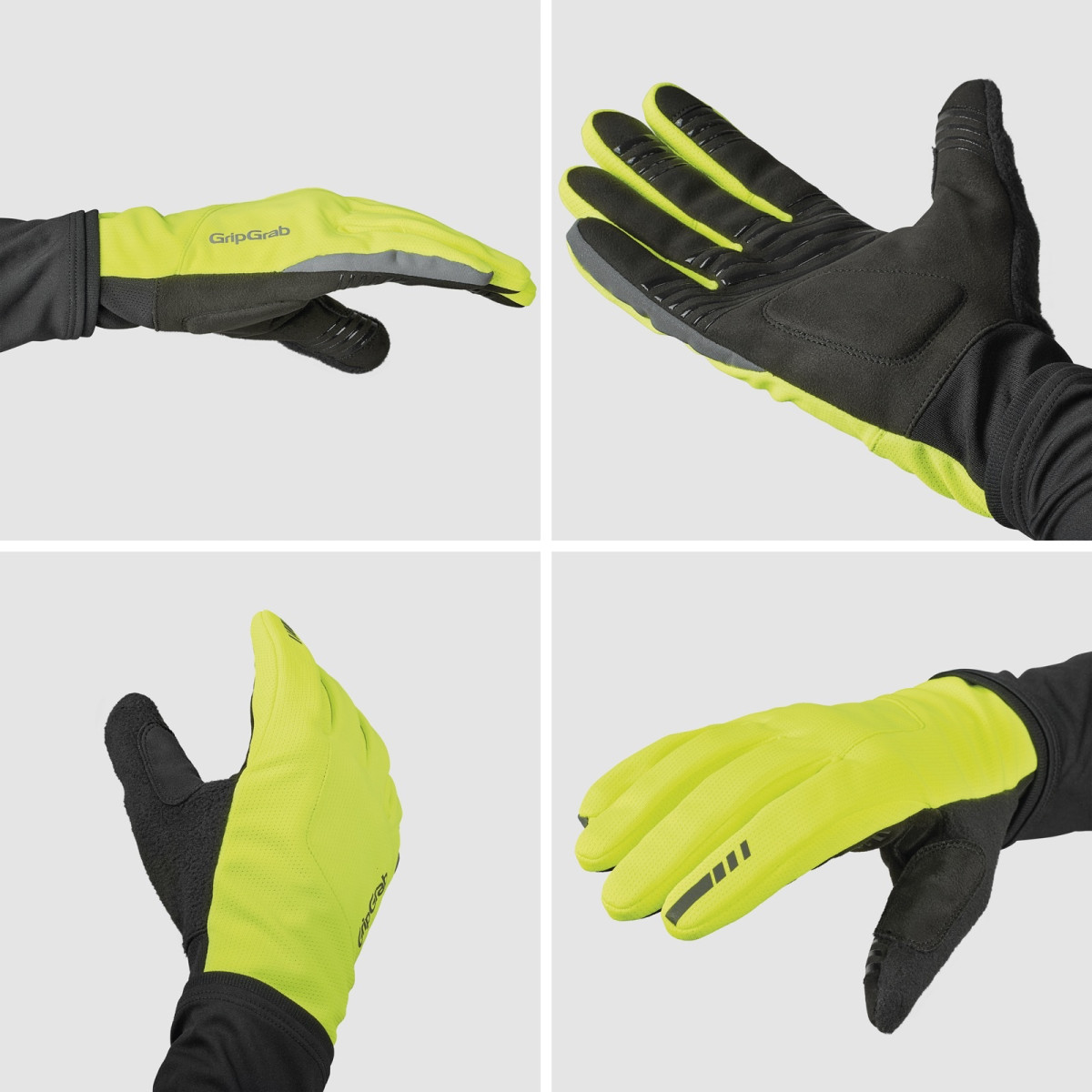 GripGrab Hurricane 2 tuulekindlad kevad-sügiskindad | Kollane Hi-Vis 