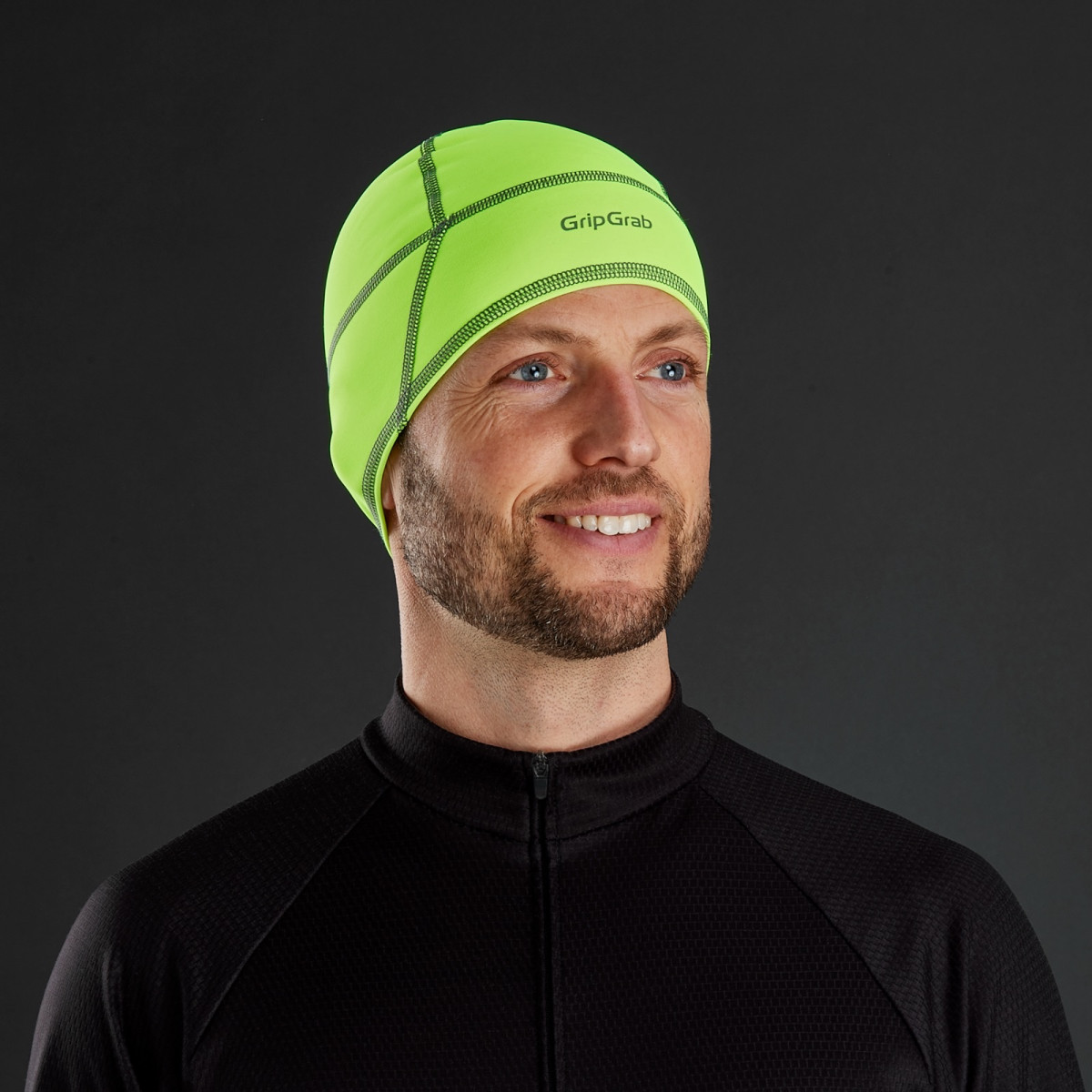 GripGrab Thermo Spring-Autumn Skull Cap | Yellow Hi-Vis