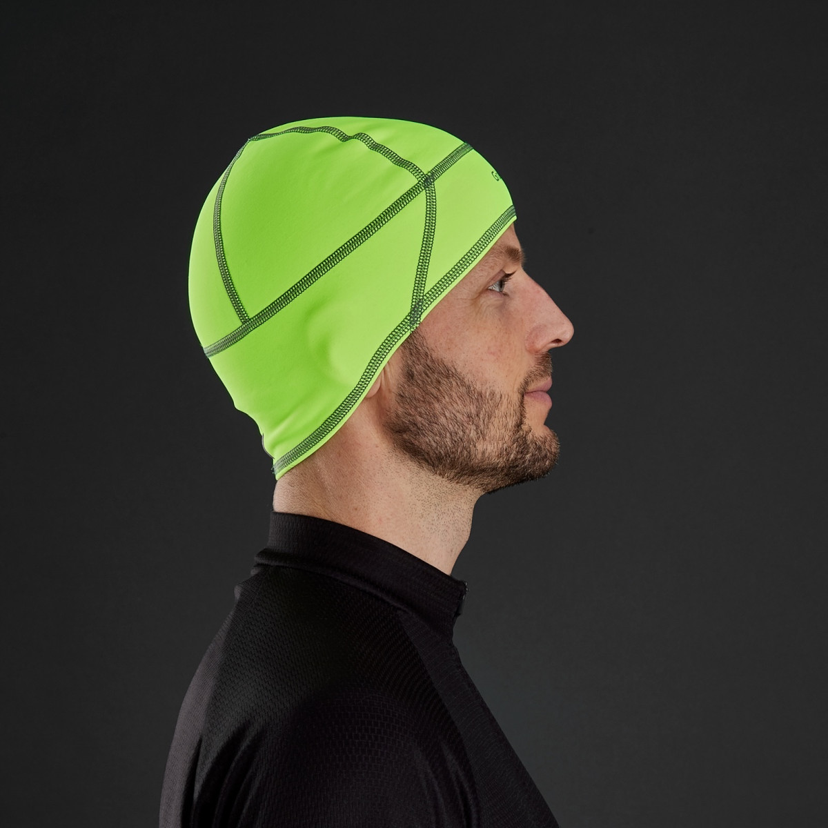 GripGrab Thermo Spring-Autumn Skull Cap | Yellow Hi-Vis