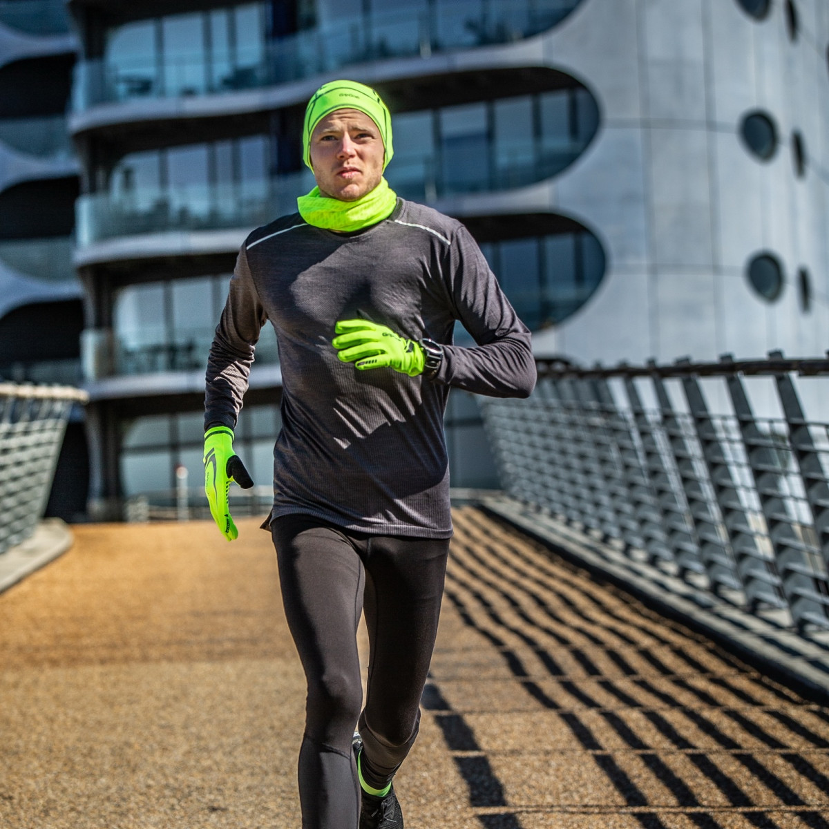 GripGrab Thermo Spring-Autumn Skull Cap | Yellow Hi-Vis