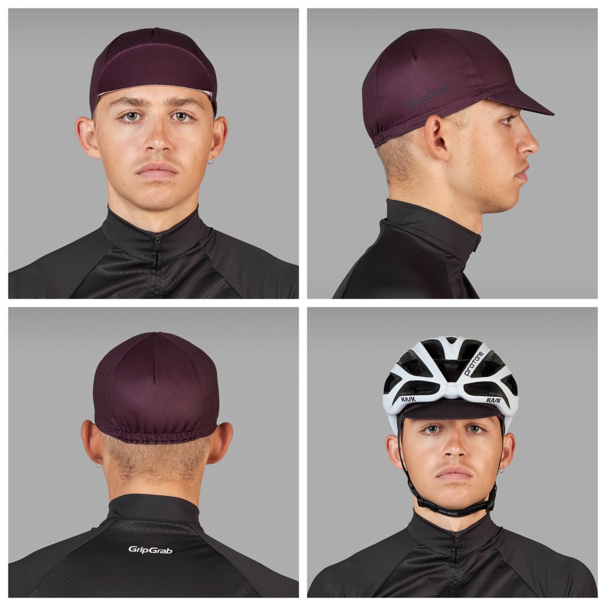 Vasaras vieglā velosipēdu cepure | Tumši sarkana