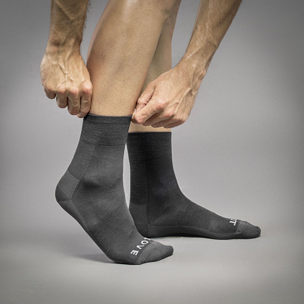 GripGrab Merino Lightweight SL zeķes | Grey