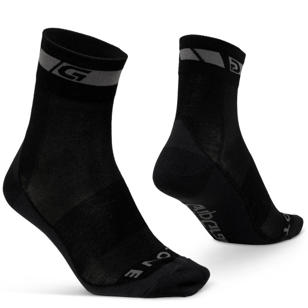 GripGrab Merino zeķes regulāra piegriezuma | Black GripGrab Merino zeķes regulāra piegriezuma | Black