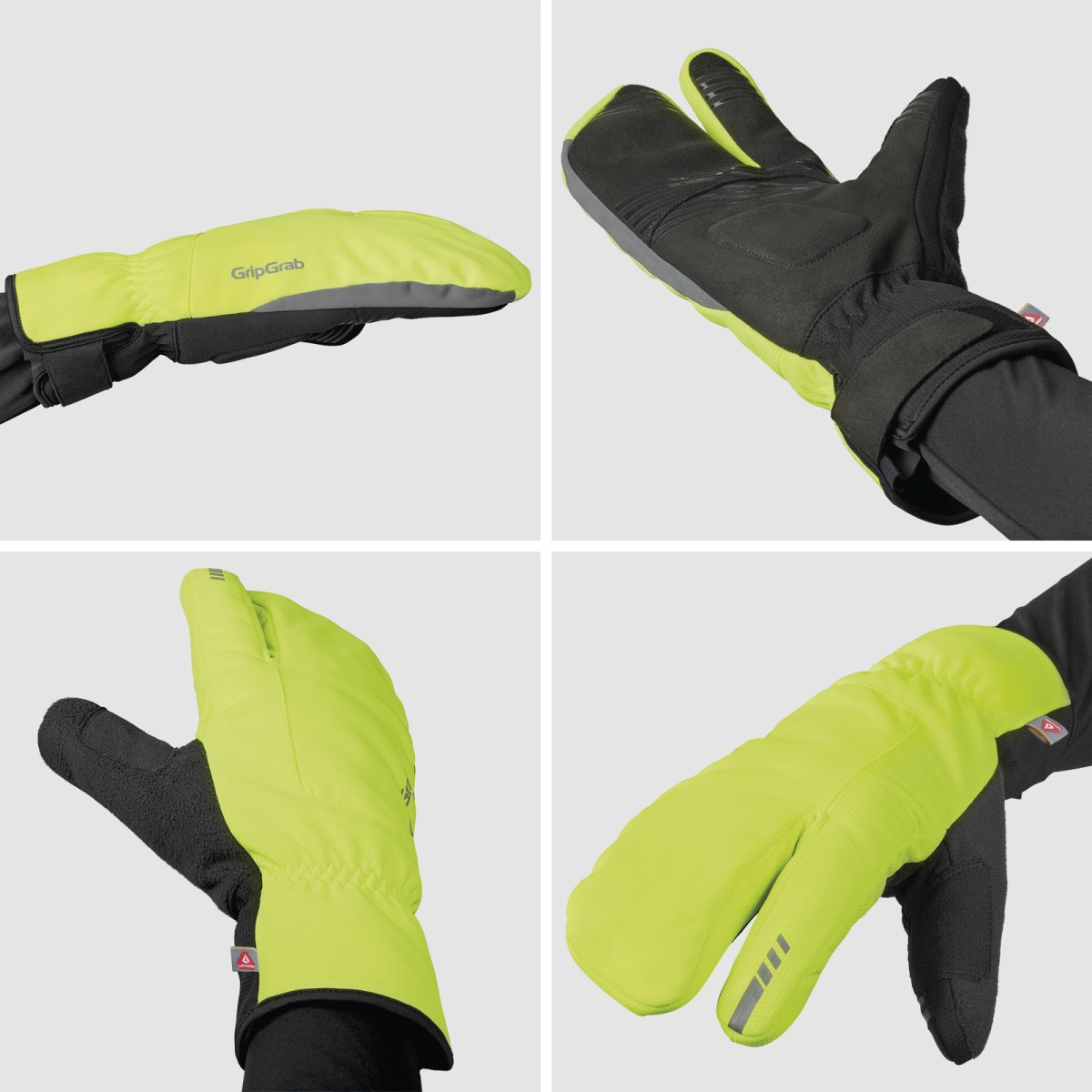 GripGrab Nordic 2 tuulekindlad homaari kindad | Kollane Hi-Vis