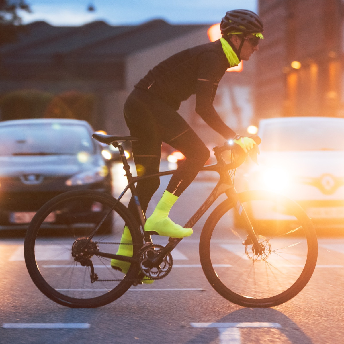 GripGrab Primavera Knitted Spring - Autumn Road kingakatted | Kollane Hi-Vis