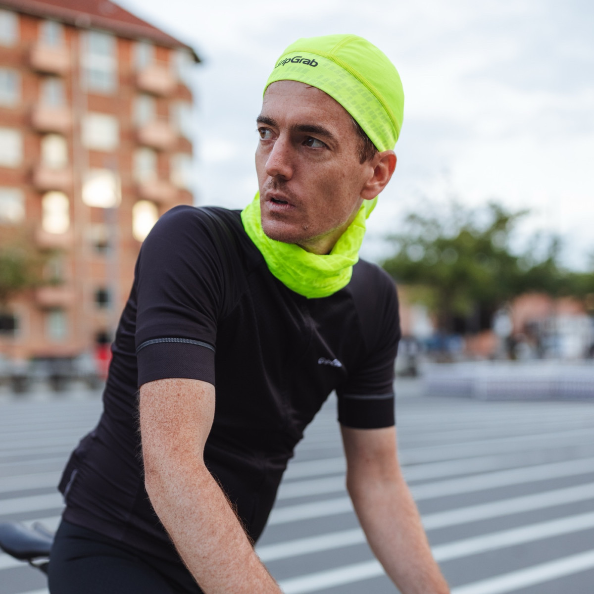 GripGrab jalgrattasõidu bandana | Kollane Hi-Vis