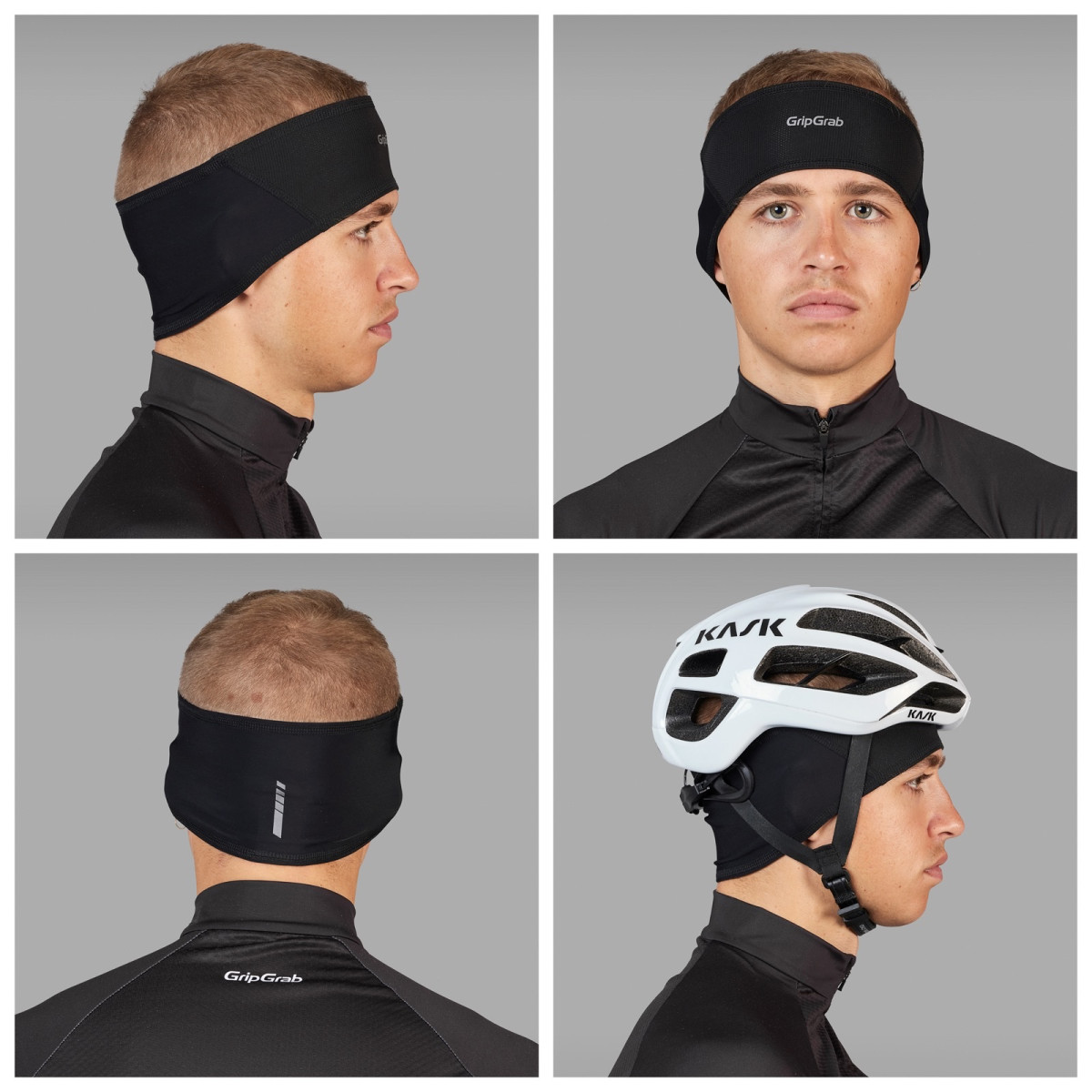 GripGrab Thermo tuulekindel talvine peapael | Must