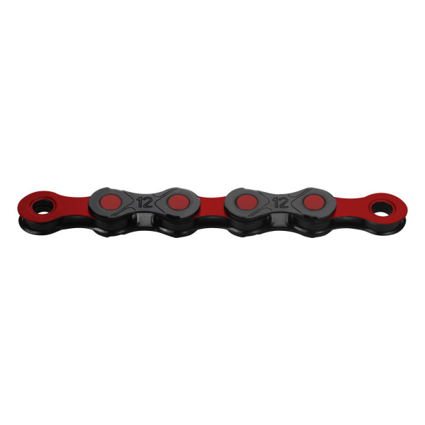 KMC DLC12 Waxed kett | 12-speed | Black - Red