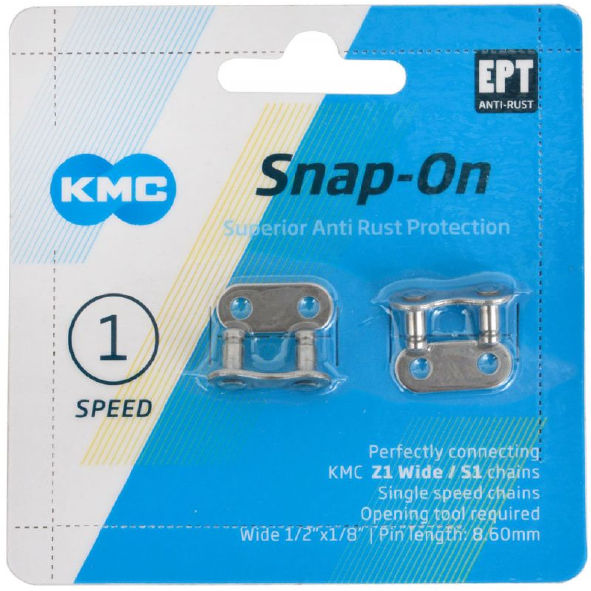 KMC Snap-On lai EPT-ketilukk | 1-speed